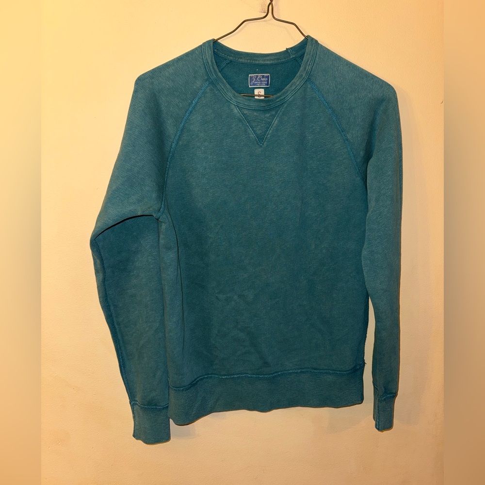 J Crew Men’s Garment Dyed Sweatshirt, Small